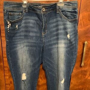 Inc international concepts embellished jeans size 16